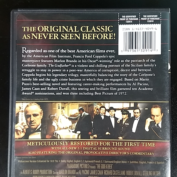 The Godfather: The Coppola Restoration DVD Widescreen - Picture 2 of 8
